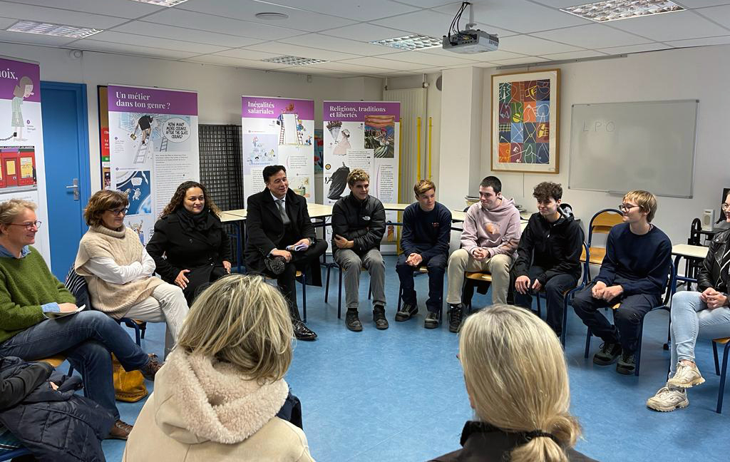 Semaine Des Lyc Es Professionnels Le Recteur En Visite Au Lyc E Du Blavet Pontivy Acad Mie